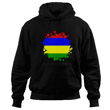 Discover Mauritius blob flag design Hoodies