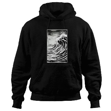 Discover Black and White Dream Wave Hoodies