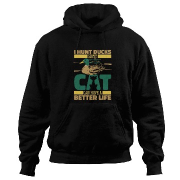 Discover Duck Hunting Cat Hoodies
