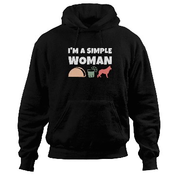 Discover I'm A Simple Woman Tacos Tequila German Shepherd Hoodies