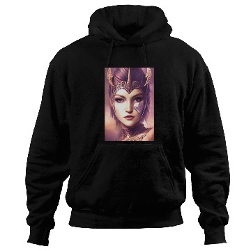 Discover Warrior princess wearing gothic plate dark fantasy Hoodies