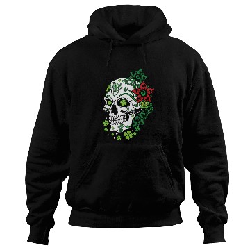Discover Sugar Bone Floral Shamrock Saint Patrick Day Hoodies