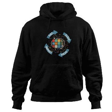 Discover Eat Sleep Solve Repeat Math Speed Cubing Genie Hoodies