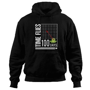 Discover School Hoodies, Time Flies 100 Days Frog Eating Fly