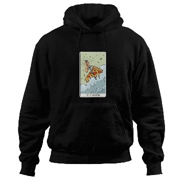 Discover Pizza Tarot Card "The Slice" for a Tarot Reader Hoodies
