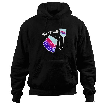 Discover Bisexualitea Funny Bisexual Tea Bag Bi Pride Color Hoodies
