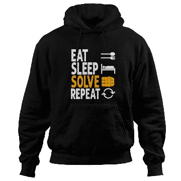 Discover Eat Sleep Solve Repeat Math Speed Cubing Genie Hoodies