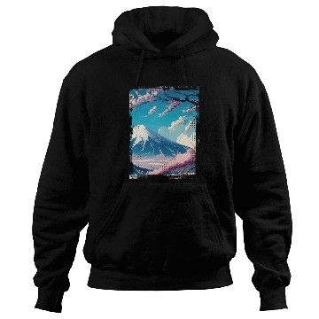 Discover Japan Fuji Cherry Blossom Cherry Tree Hoodies