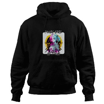 Discover Graffiti Style - Punk Girl In Town 8 Hoodies
