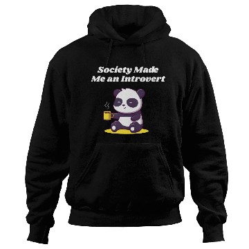 Discover Handcrafted by Society Introvert Sayings Antisocia Hoodies