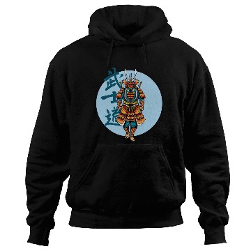 Discover Japanese samurai warrior Bl Moon mask Hoodies