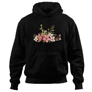 Discover pink flower Hoodies