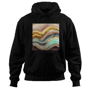 Discover Pastel Pink Teal Agate Geode Stone Hoodies