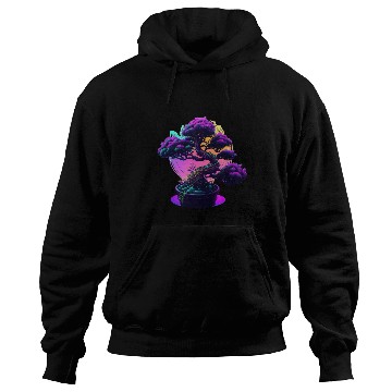 Discover Synthwave Bonsai Tree Hoodies