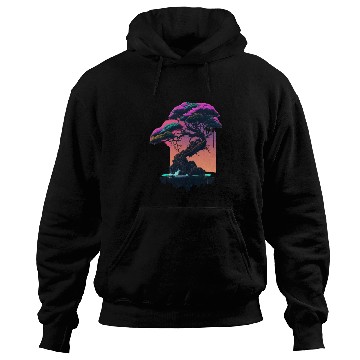 Discover Synthwave Bonsai Tree Hoodies