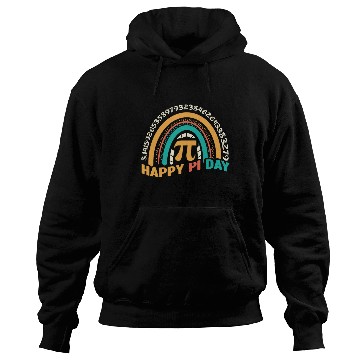Discover Retro Pi Math Holiday Mathematics Groovy Pi Day Hoodies