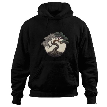 Discover Yin and Yang Bonsai Tree Hoodies