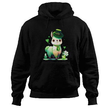 Discover St Patrick's Day Irish Funny Llama Saint Patrick Hoodies