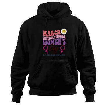 Discover International Women's Day 2023 Theme Embrace Equit Hoodies