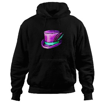 Discover Purple Hat Cylinder For Mardi Gras Hoodies