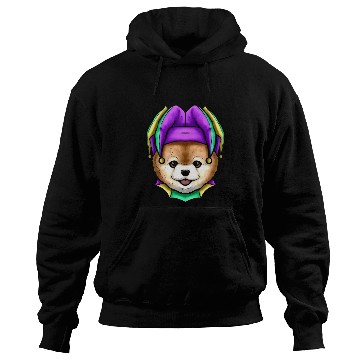 Discover Cute Bear with Jester Hat for Mardi Gras Hoodies