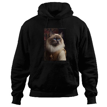 Discover Ragdoll Cat Breed Portrait Royal Renaissance Anima Hoodies