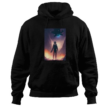 Discover galaxy space satelite astronaut Hoodies