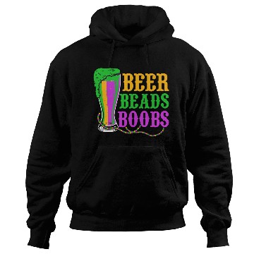 Discover Beer Beads Boobs Mardi Gras Party Hoodies