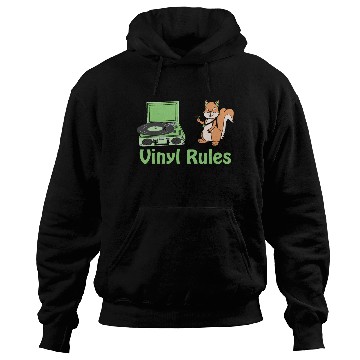 Discover vinyl rules pastel green Hoodies