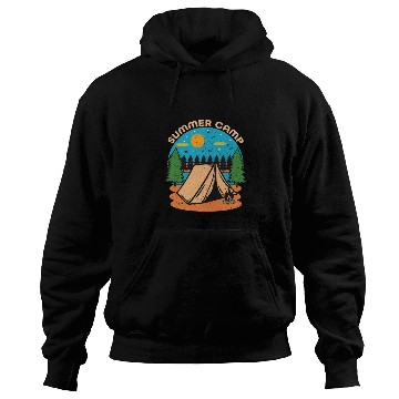 Discover Happy Summer Camp Camping Lover FunnyT-Hoodies