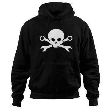 Discover Pirate Skull 'n' Car Tools (+ your Text) Hoodies