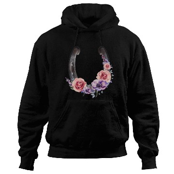 Discover Lucky Floral Horseshoe Hoodies
