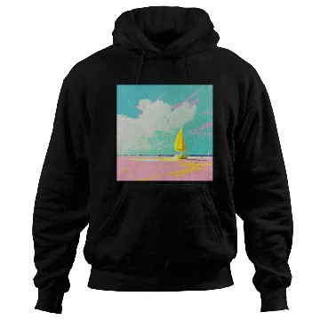 Discover Gouache Pastel Serene Beach Scene Hoodies