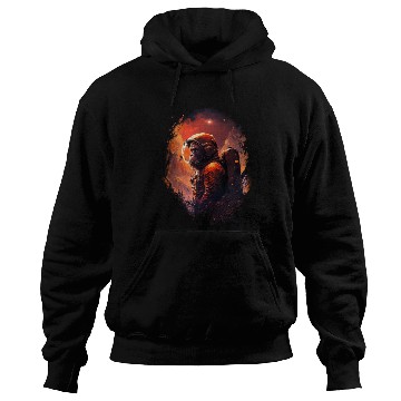 Discover Monkey Astronaut Chimpanzee Space Surreal Moon Hoodies