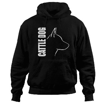 Discover Cattle Dog Profile dog mom Hoodies