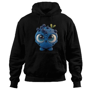 Discover Cute blueberry cartoon character Hoodies