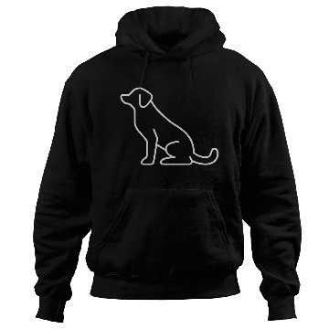 Discover Dog Logo Sign Labrador Retriever Dog Lover Hoodies