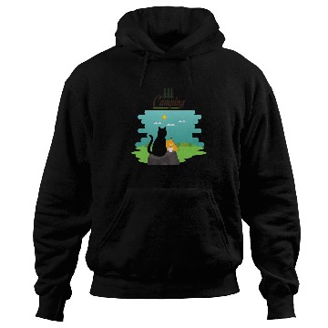 Discover Cute cat, wild life, camping, coffee Hoodies