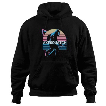 Discover Funny Axe Throwing Bigfoot Sasquatch Ax Thrower Hoodies