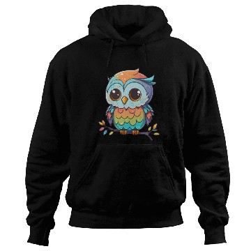 Discover Kawaii colorful owl Hoodies