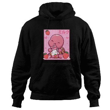 Discover Kawaii Turtle Lover Strawberry Milk Shake Otaku Hoodies