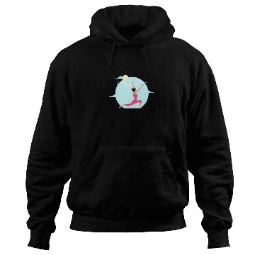 Discover Yoga Exercise Training Sport Pose Hoodies
