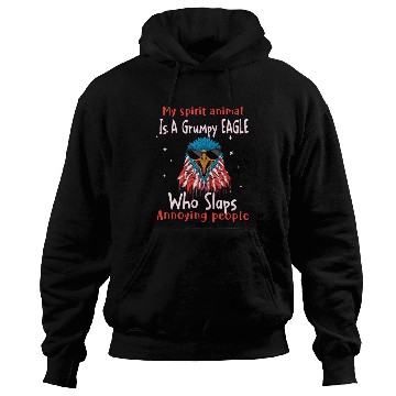 Discover My Spirit animal Is A Grumpy Eagle Hoodies