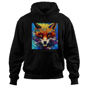 Discover Graphic Novel Comic Book Art Style Red Fox Hoodies