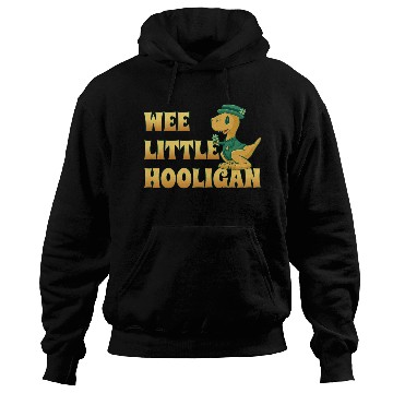 Discover Wee Lil Hooligan loves Dinosaur St Patrick Day Hoodies