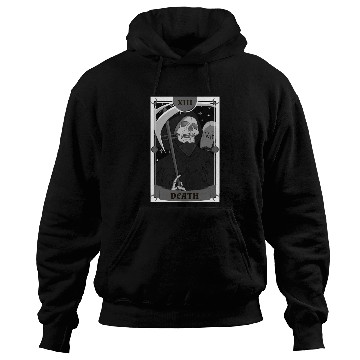 Discover Anime Tarot Card Death Grim Reaper Occult Gothic W Hoodies
