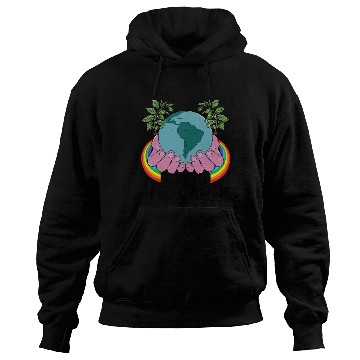 Discover Be Kind To The Earth Rainbow Natural Environment Hoodies