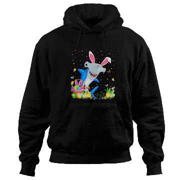 Discover Shark Fish Easter Egg Hunting Hammerhead Shark Eas Hoodies