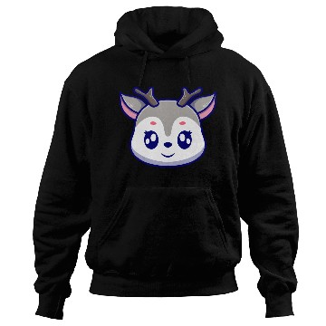 Discover Cute deer cartoon icon illustration gift Hoodies