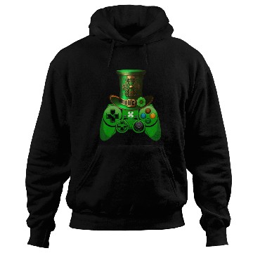 Discover St Patricks Day Video Game Hoodies | Gamer Leprechau